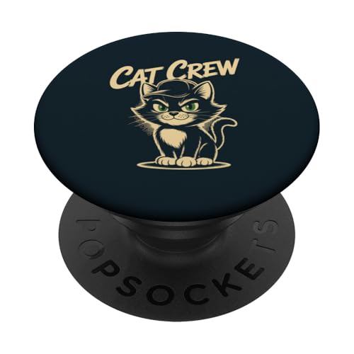 Katzenbesatzung PopSockets Klebender PopGrip von Cat Lover Gifts & Tees