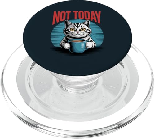 Katzenkaffee Nicht heute Katze PopSockets PopGrip für MagSafe von Cat Lover Gifts & Tees