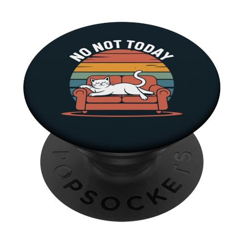 Lazy Cat Nicht heute Katze PopSockets Klebender PopGrip von Cat Lover Gifts & Tees