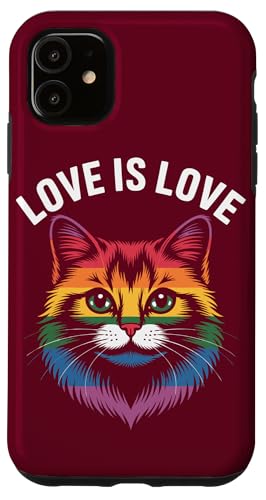 Queer Cat Pride Flagge Katze Hülle für iPhone 11 Queer Cat Pride Flagge Katze Hülle für iPhone 11 von Cat Lover Gifts & Tees