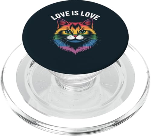 Queer Cat Pride Flagge Katze PopSockets PopGrip für MagSafe von Cat Lover Gifts & Tees