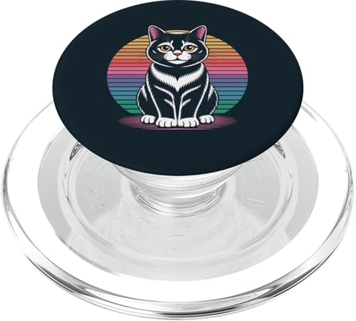 Retro-Katze PopSockets PopGrip für MagSafe Retro-Katze PopSockets PopGrip für MagSafe von Cat Lover Gifts & Tees