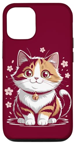 Süße Katze mit Blumen Kätzchen Hülle für iPhone 12/12 Pro von Cat Lover Gifts & Tees