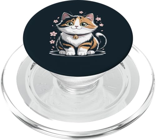 Süße Katze mit Blumen Kätzchen PopSockets PopGrip für MagSafe von Cat Lover Gifts & Tees