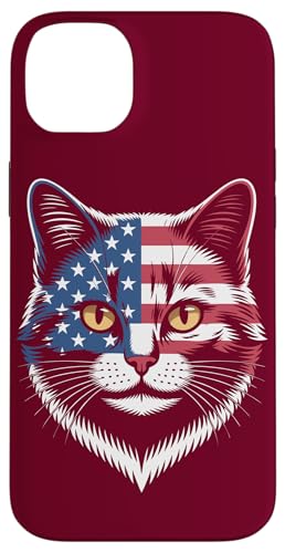 USA-Katze Amerikanische Katze Hülle für iPhone 14 Plus USA-Katze Amerikanische Katze Hülle für iPhone 14 Plus von Cat Lover Gifts & Tees