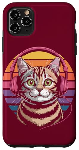 Vintage Katze Kopfhörer Musik Katze Hülle für iPhone 11 Pro Max Vintage Katze Kopfhörer Musik Katze Hülle für iPhone 11 Pro Max von Cat Lover Gifts & Tees