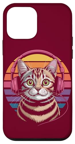 Vintage Katze Kopfhörer Musik Katze Hülle für iPhone 12 mini von Cat Lover Gifts & Tees
