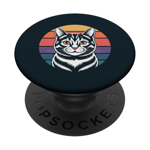 Vintage-Katze PopSockets Klebender PopGrip von Cat Lover Gifts & Tees