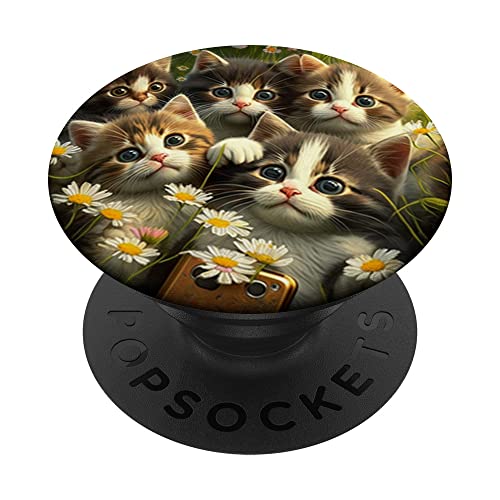 Katzen machen ein Selfie, Katze PopSockets mit austauschbarem PopGrip von Cat Lover Kitty Gifts