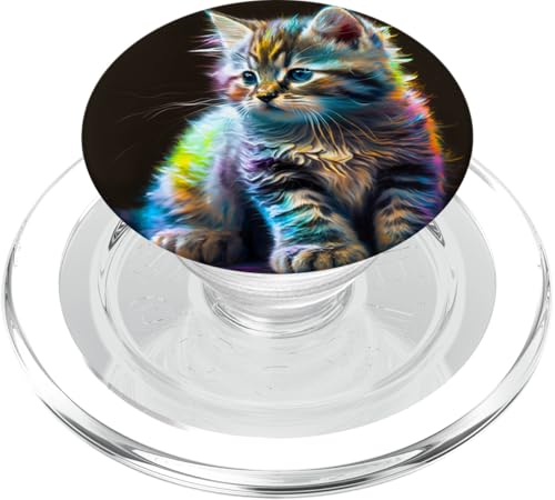 Niedliche Katze, Katze PopSockets PopGrip für MagSafe von Cat Lover Kitty Gifts