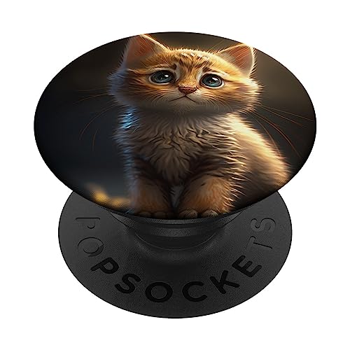 Niedliche Katze, Katze PopSockets Klebender PopGrip von Cat Lover Kitty Gifts