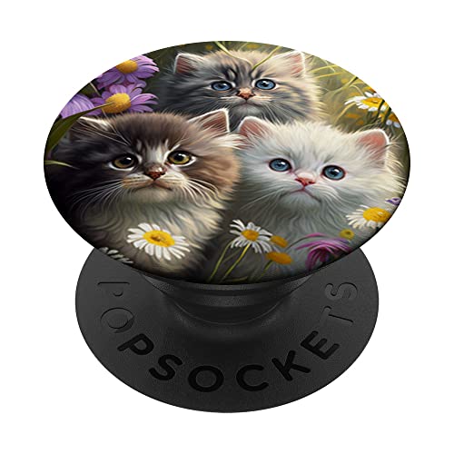 Niedliches Baby-Kätzchen, Katze PopSockets mit austauschbarem PopGrip von Cat Lover Kitty Gifts