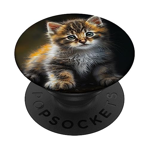 Süße Katze, Katze PopSockets Klebender PopGrip von Cat Lover Kitty Gifts