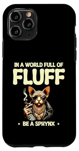 In einer Welt voller Flaum Sei eine Katze, die Sphynx Cat Enthusiast ist Hülle für iPhone 11 Pro In einer Welt voller Flaum Sei eine Katze, die Sphynx Cat Enthusiast ist Hülle für iPhone 11 Pro von Cat Lover Sayings For Sphynx Lover Gifts