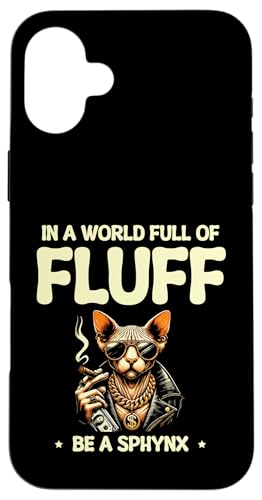 In einer Welt voller Flaum Sei eine Katze, die Sphynx Cat Enthusiast ist Hülle für iPhone 16 Plus In einer Welt voller Flaum Sei eine Katze, die Sphynx Cat Enthusiast ist Hülle für iPhone 16 Plus von Cat Lover Sayings For Sphynx Lover Gifts