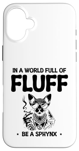 In einer Welt voller Flaum Sei eine Katze, die Sphynx Cat Enthusiast ist Hülle für iPhone 16 Plus In einer Welt voller Flaum Sei eine Katze, die Sphynx Cat Enthusiast ist Hülle für iPhone 16 Plus von Cat Lover Sayings For Sphynx Lover Gifts