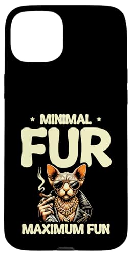 Minimales Fell für maximalen Spaß, Katzenliebhaber, Katzenliebhaber Hülle für iPhone 15 Plus Minimales Fell für maximalen Spaß, Katzenliebhaber, Katzenliebhaber Hülle für iPhone 15 Plus von Cat Lover Sayings For Sphynx Lover Gifts