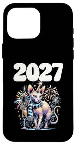 Neujahr 2027 Katzenliebhaber Katzenliebhaber Hülle für iPhone 16 Pro Max Neujahr 2027 Katzenliebhaber Katzenliebhaber Hülle für iPhone 16 Pro Max von Cat Lover Sayings For Sphynx Lover Gifts