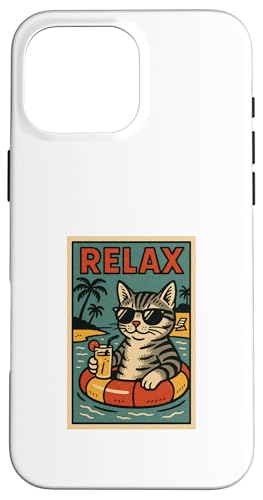 Amerikanische Kurzhaarkatze, entspannend, cool, im Comicbuch-Stil, Relax Hülle für iPhone 16 Pro Max Amerikanische Kurzhaarkatze, entspannend, cool, im Comicbuch-Stil, Relax Hülle für iPhone 16 Pro Max von Cat Pop Art Store