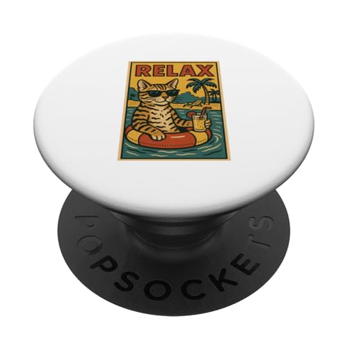 Bengalkatze Relaxing Cool Comic Book Style Relax PopSockets Klebender PopGrip Bengalkatze Relaxing Cool Comic Book Style Relax PopSockets Klebender PopGrip von Cat Pop Art Store