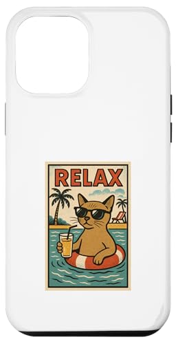 Burmesische Katze entspannend cool Comic Book Style Relax Hülle für iPhone 12 Pro Max Burmesische Katze entspannend cool Comic Book Style Relax Hülle für iPhone 12 Pro Max von Cat Pop Art Store