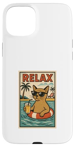 Burmesische Katze entspannend cool Comic Book Style Relax Hülle für iPhone 15 Plus Burmesische Katze entspannend cool Comic Book Style Relax Hülle für iPhone 15 Plus von Cat Pop Art Store