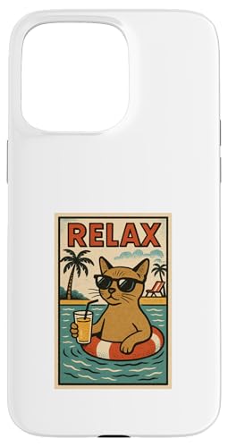 Burmesische Katze entspannend cool Comic Book Style Relax Hülle für iPhone 15 Pro Max Burmesische Katze entspannend cool Comic Book Style Relax Hülle für iPhone 15 Pro Max von Cat Pop Art Store