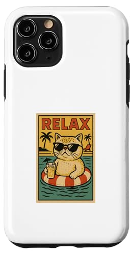 Exotische Kurzhaarkatze Relaxing Beach Comic Bookstyle Relax Hülle für iPhone 11 Pro Exotische Kurzhaarkatze Relaxing Beach Comic Bookstyle Relax Hülle für iPhone 11 Pro von Cat Pop Art Store