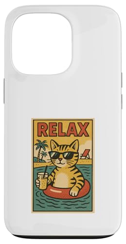 Kurzhaarkatze für Haustiere, entspannend, cool, im Comicbuch-Stil, Relax Hülle für iPhone 13 Pro Kurzhaarkatze für Haustiere, entspannend, cool, im Comicbuch-Stil, Relax Hülle für iPhone 13 Pro von Cat Pop Art Store