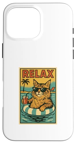 Maine Coon Cat, entspannend, cool, im Comic-Stil, Relax Hülle für iPhone 16 Pro Max Maine Coon Cat, entspannend, cool, im Comic-Stil, Relax Hülle für iPhone 16 Pro Max von Cat Pop Art Store