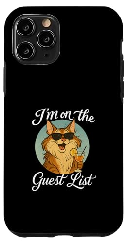 Maine Coon Cat Gästeliste Lustige Katzenparty Hülle für iPhone 11 Pro Maine Coon Cat Gästeliste Lustige Katzenparty Hülle für iPhone 11 Pro von Cat Pop Art Store