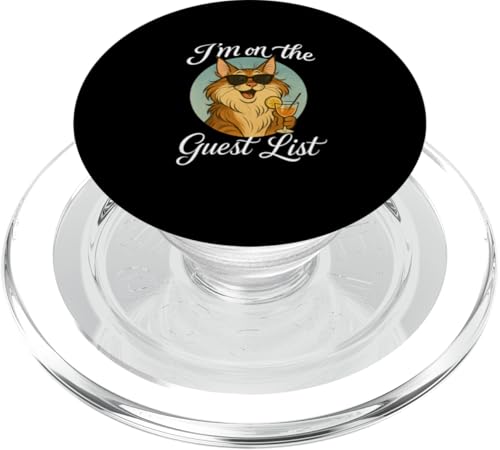 Maine Coon Cat Gästeliste Lustige Katzenparty PopSockets PopGrip für MagSafe Maine Coon Cat Gästeliste Lustige Katzenparty PopSockets PopGrip für MagSafe von Cat Pop Art Store