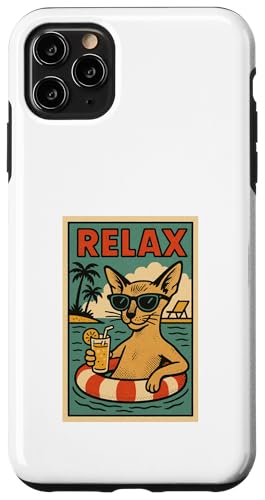 Orientalische Katze Relaxing Beach Comic Book Style Relax Hülle für iPhone 11 Pro Max Orientalische Katze Relaxing Beach Comic Book Style Relax Hülle für iPhone 11 Pro Max von Cat Pop Art Store
