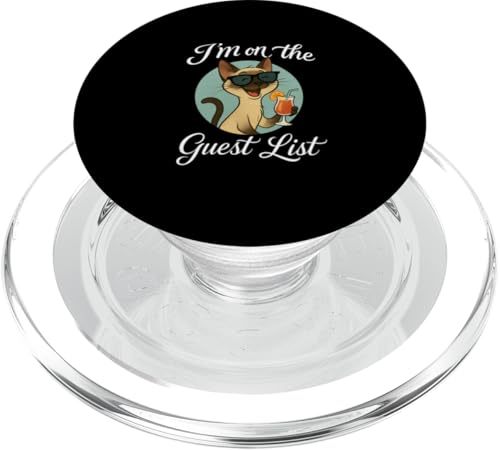 Siamkatze Gästeliste Lustige Katzenparty PopSockets PopGrip für MagSafe Siamkatze Gästeliste Lustige Katzenparty PopSockets PopGrip für MagSafe von Cat Pop Art Store
