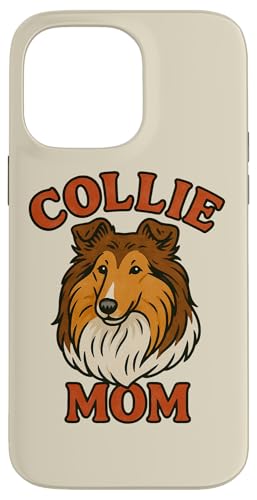 Abbildung „Rough Collie Mama“, Motiv: Collie Dog Hülle für iPhone 14 Pro Max von Cat Snugg