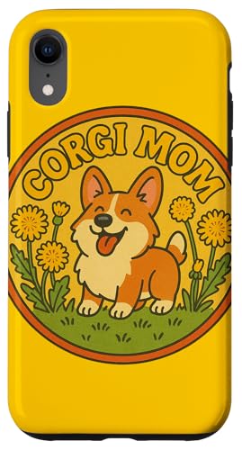 Abbildung „Welsh Corgi Mama“, Motiv: Corgis-Hund Hülle für iPhone XR von Cat Snugg