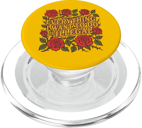 Alles was ich machen will ist Illegal Roses PopSockets PopGrip für MagSafe von Cat Snugg