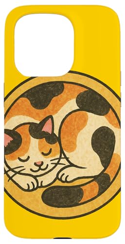 Calico Cat Illustration Calico Katzen und Kätzchen Hülle für iPhone 15 Pro von Cat Snugg