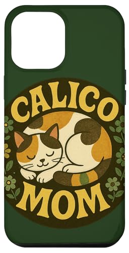 Calico Cat Mom Illustration Calico Katzen und Kätzchen Hülle für iPhone 12 Pro Max von Cat Snugg