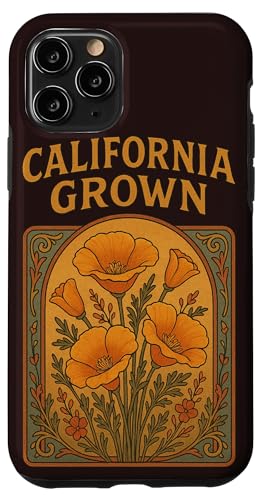 California Grown Illustration Cali Girl Kunstwerk California Hülle für iPhone 11 Pro von Cat Snugg