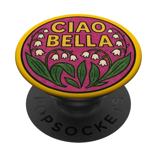 Ciao Bella Illustration Maiglöckchen PopSockets Klebender PopGrip von Cat Snugg