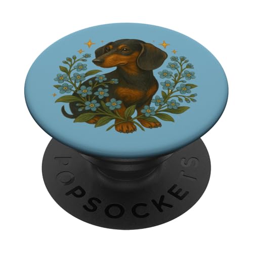 Dackel Hund Illustration Wiener Dogs Kunstwerk PopSockets Klebender PopGrip Dackel Hund Illustration Wiener Dogs Kunstwerk PopSockets Klebender PopGrip von Cat Snugg