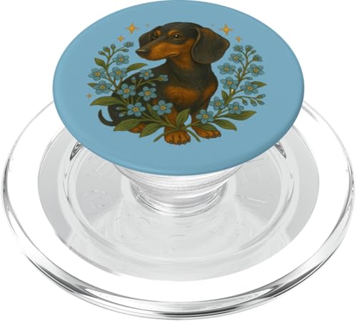 Dackel Hund Illustration Wiener Dogs Kunstwerk PopSockets PopGrip für MagSafe von Cat Snugg