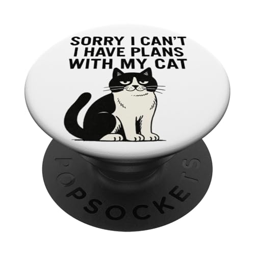 Entschuldigung, ich kann keine Pläne mit meiner Katzenkunst haben PopSockets Klebender PopGrip Entschuldigung, ich kann keine Pläne mit meiner Katzenkunst haben PopSockets Klebender PopGrip von Cat Snugg