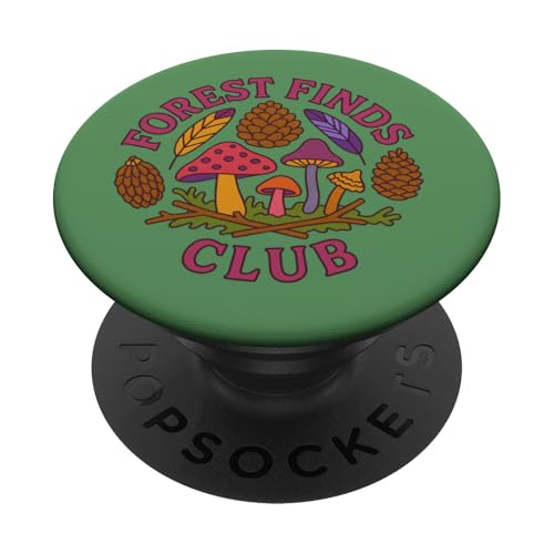 Forest Finds Club Illustration Wandern Kunstwerk PopSockets Klebender PopGrip von Cat Snugg