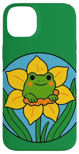 Frosch Narzisse Illustration niedliche Froschkunst I love frogs Hülle für iPhone 14 Plus von Cat Snugg
