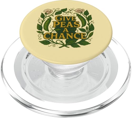 Give Peas a Chance Illustration Peapod-Kunstwerk PopSockets PopGrip für MagSafe von Cat Snugg