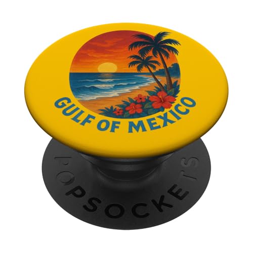 Kunst am Golf von Mexiko, Reisen, Strandkunst PopSockets Klebender PopGrip von Cat Snugg