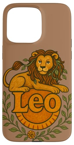 Leo Sternzeichen Illustration Astrologie Kunst Löwe Löwe Hülle für iPhone 15 Pro Max von Cat Snugg
