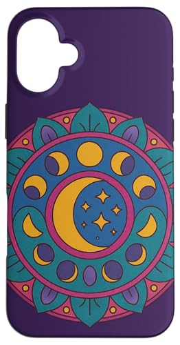 Mondkind-Mandala-Kunst, Mondkinder-Mandalas Hülle für iPhone 16 Plus Mondkind-Mandala-Kunst, Mondkinder-Mandalas Hülle für iPhone 16 Plus von Cat Snugg